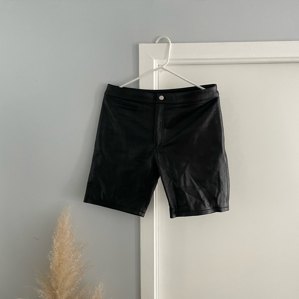 Understated Leather Shorts